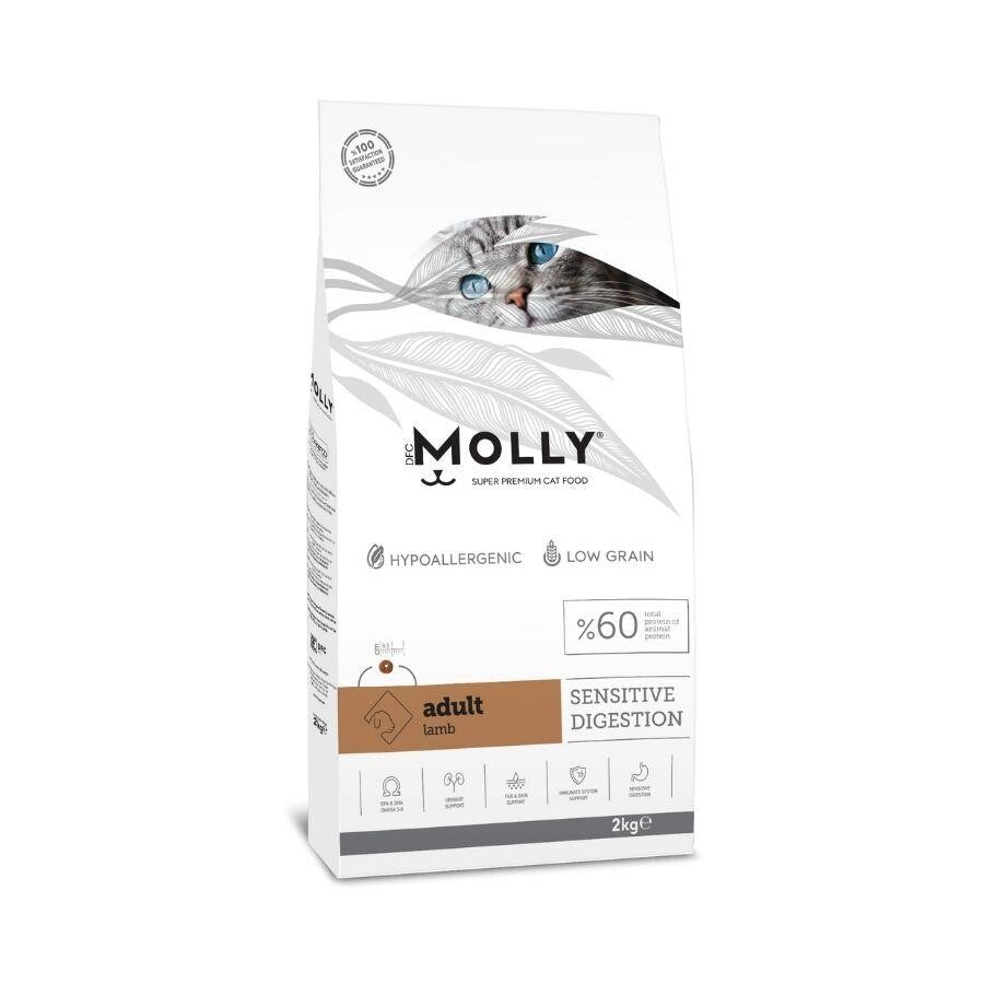 Molly Düşük Tahıllı Hypoallergenic Kuzulu Yetişkin Kedi Maması 2 KG | SRC: Barcode: 8680542871102